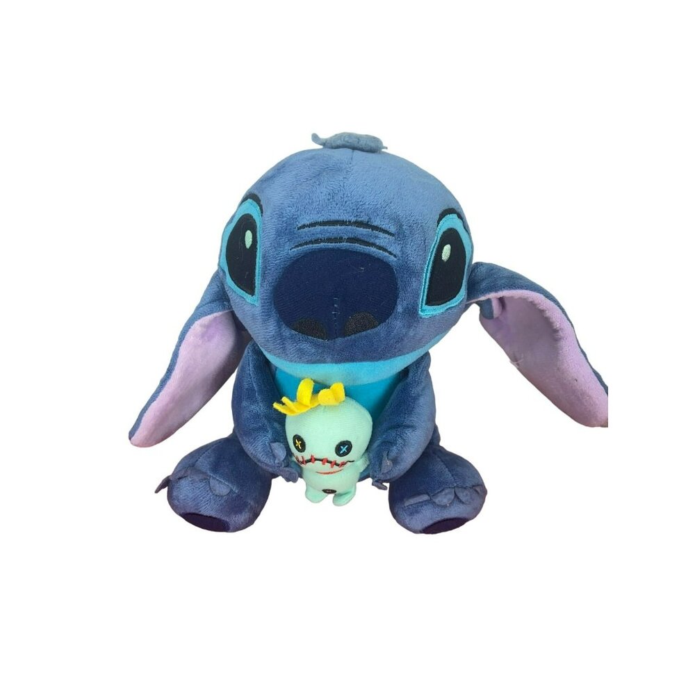 Disney‎ Disneyland Stitch Plush Toy Holding Plush Stuffed Animal Toy